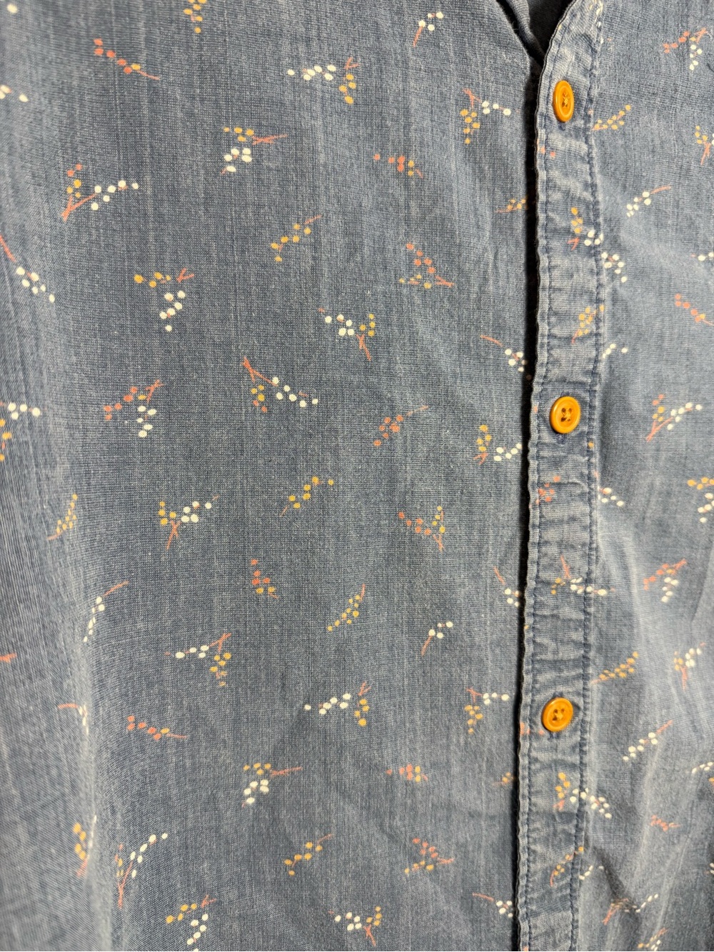 Lucky Brand Light Blue Printed Button-Up Shirt - Picture 2 of 5